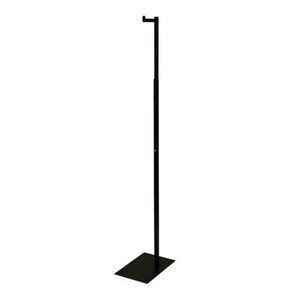 Adjustable Black Costumer Stand – Single Arm Clothes Rack - Retail Clothing